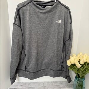 The North Face Gray Sweatshirt Soft Relaxed Fit